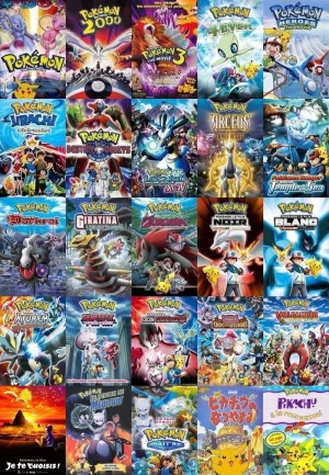  Pokemon intégrale  - Films 1 à 20 + 4 OAV affiche 